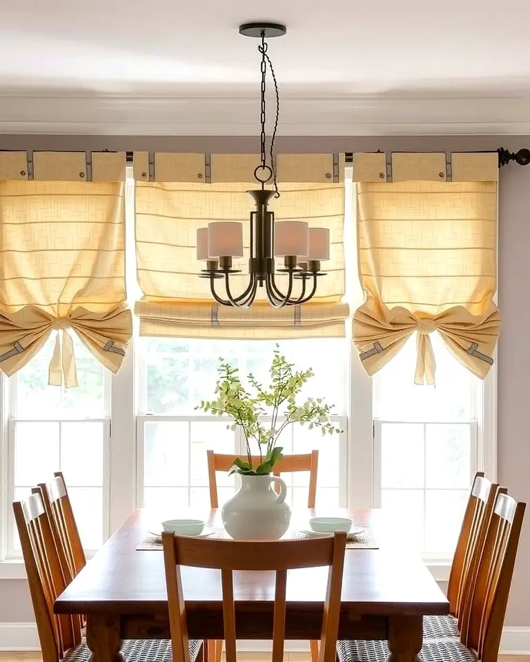 Tie-Up Shades for Cottage Charm