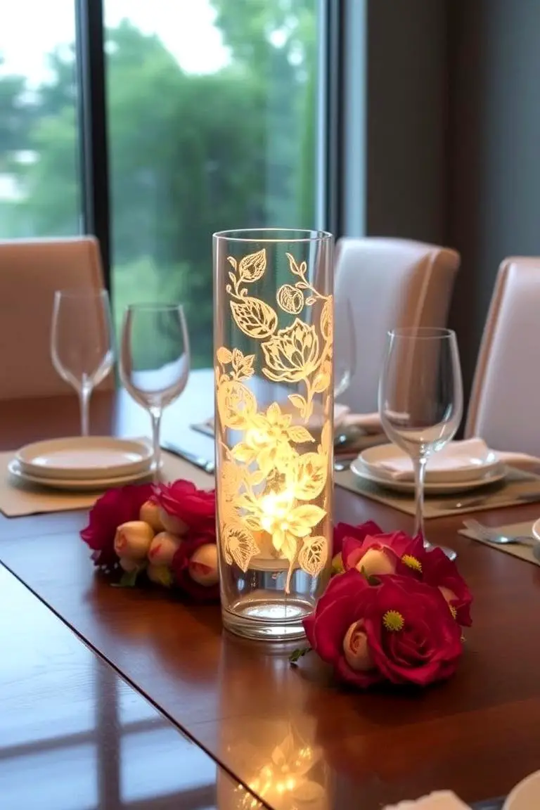 Illuminated Glass Vase
