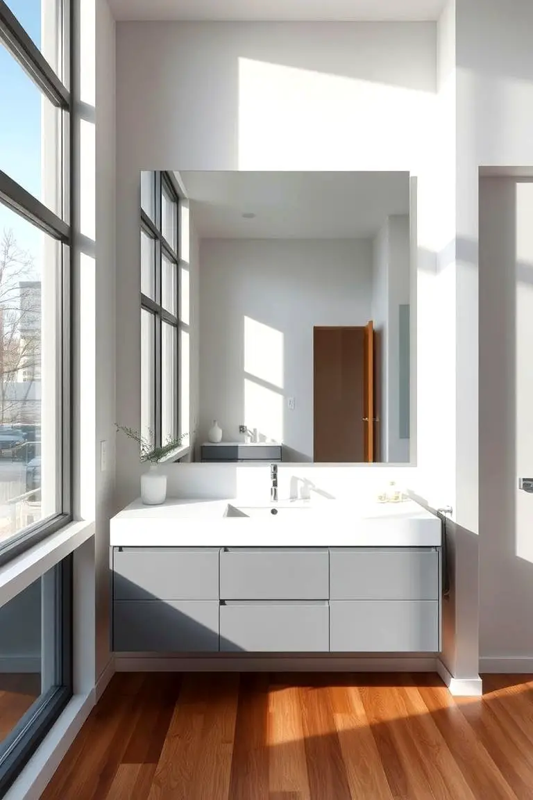 Frameless Modern Minimalist Mirror