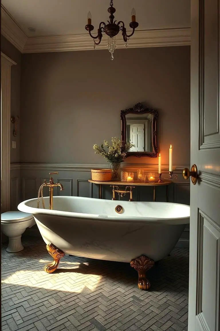 Classic Marble Clawfoot Tub