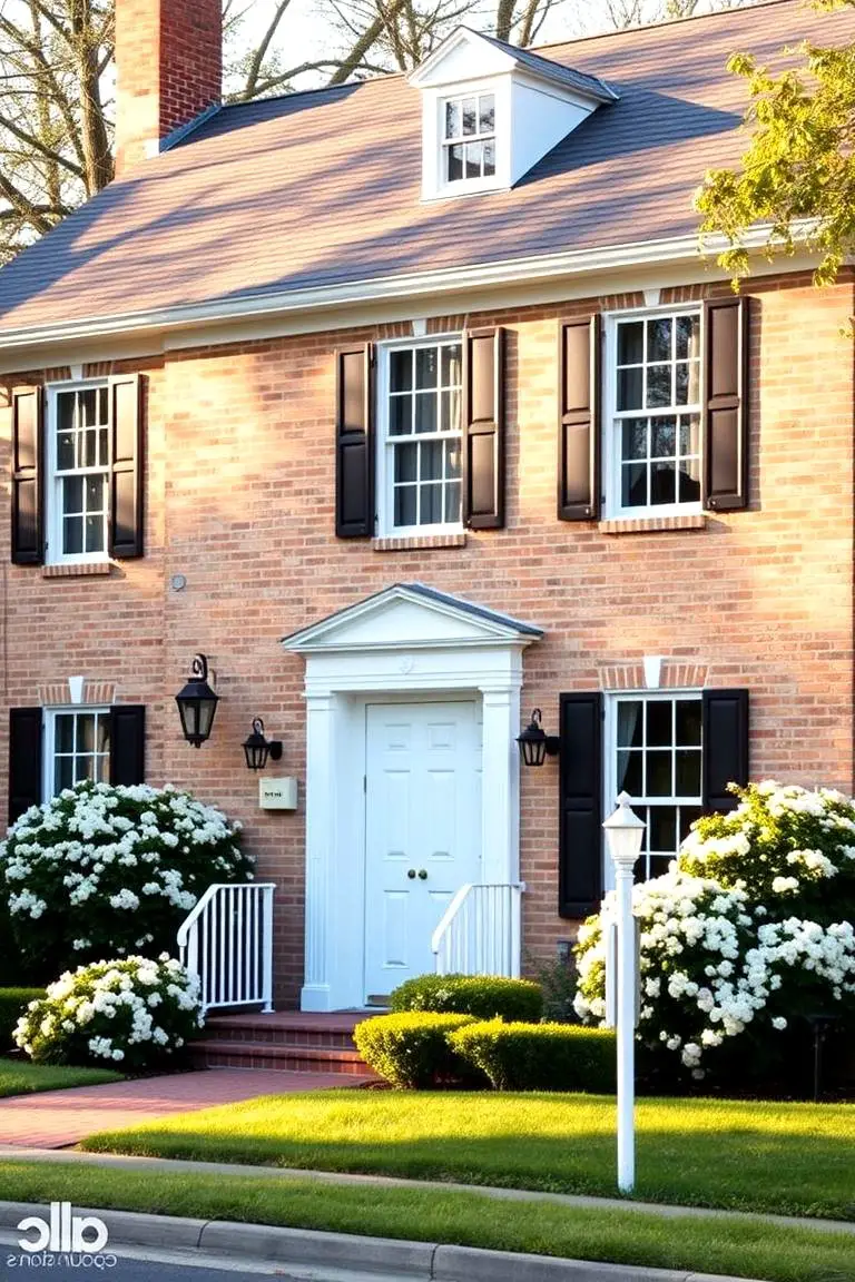 Suburban Beige Brick with Elegant Trim