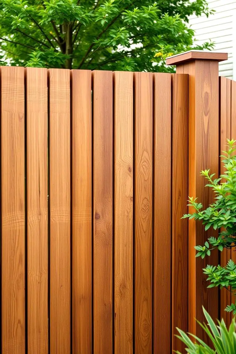 Cedar Fence with Dual Tones