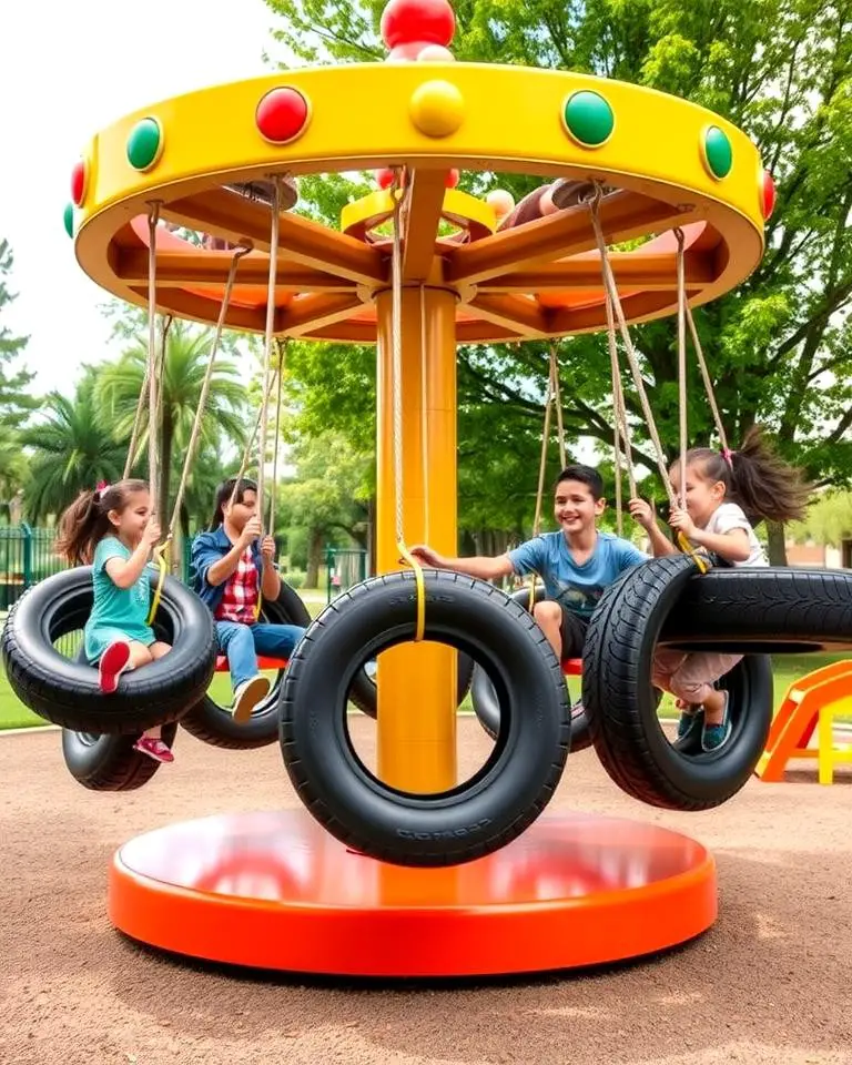 Multi-Tire Swing Carousel