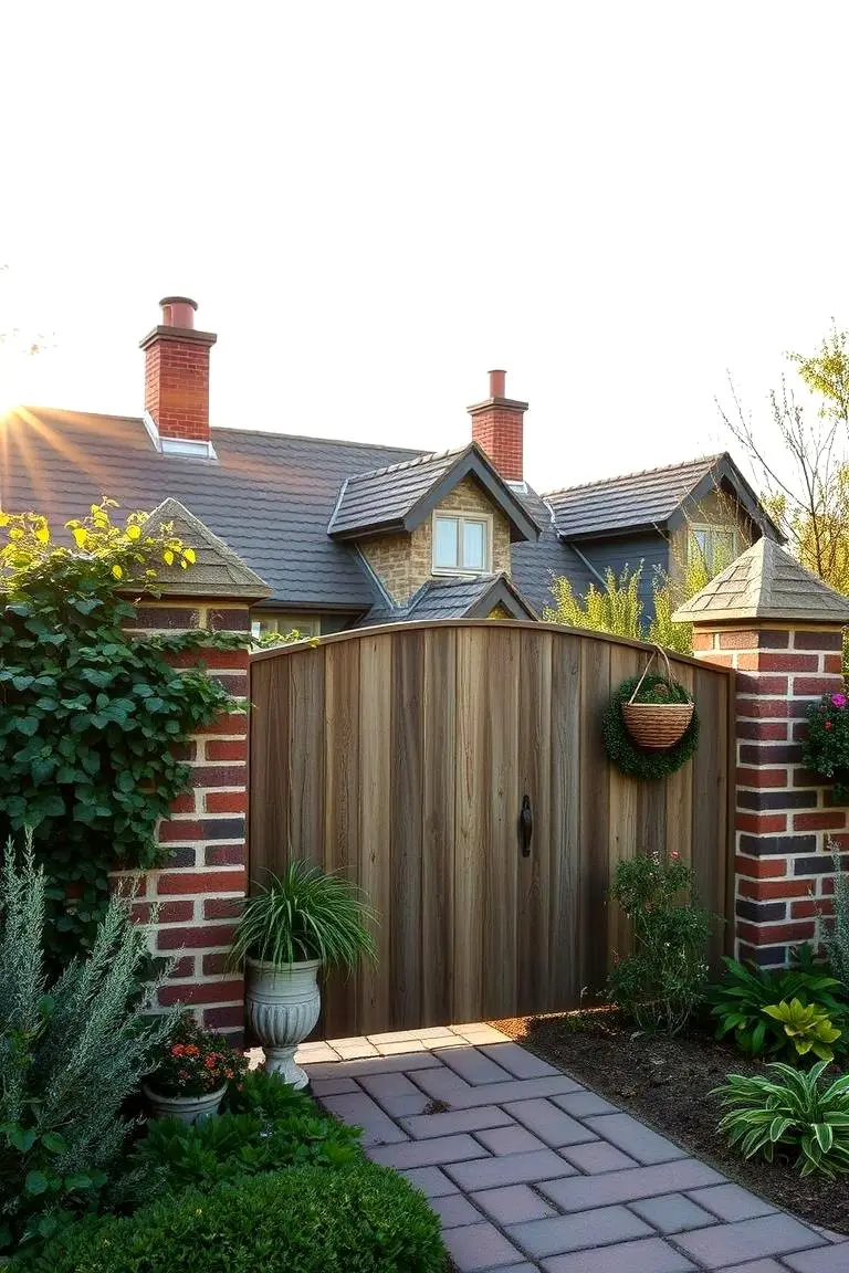 Cottage Charm Brick Fence