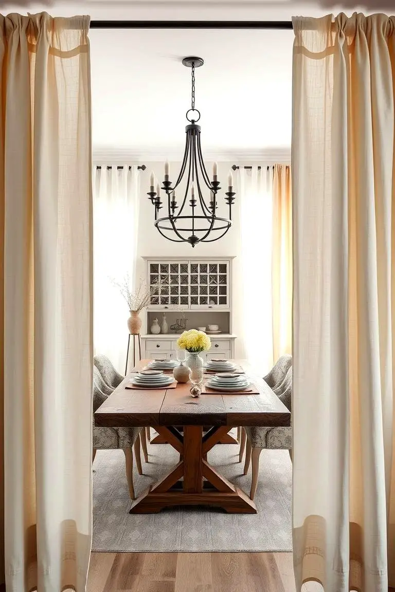 Natural Linen Draperies