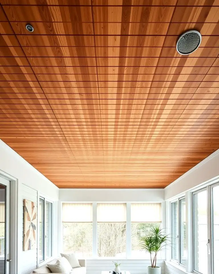 Slatted Wood Ceiling