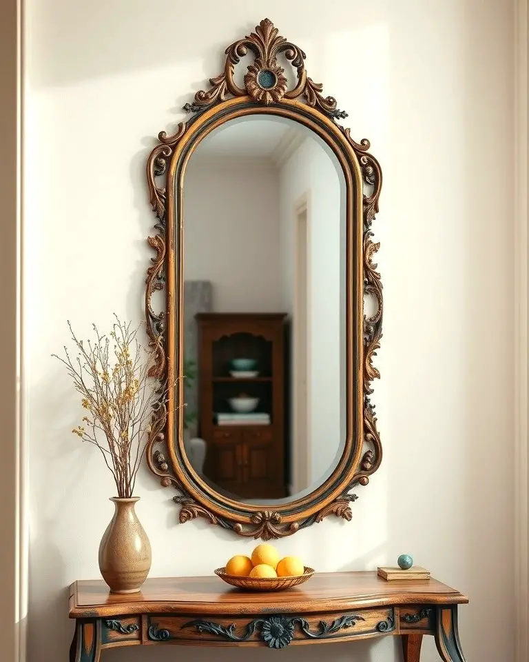Antique Framed Mirror