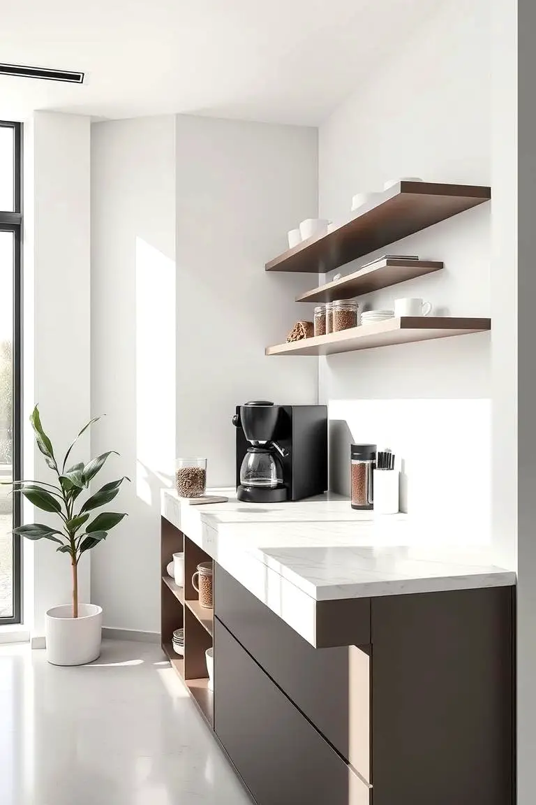 Modern Minimalist Coffee Station