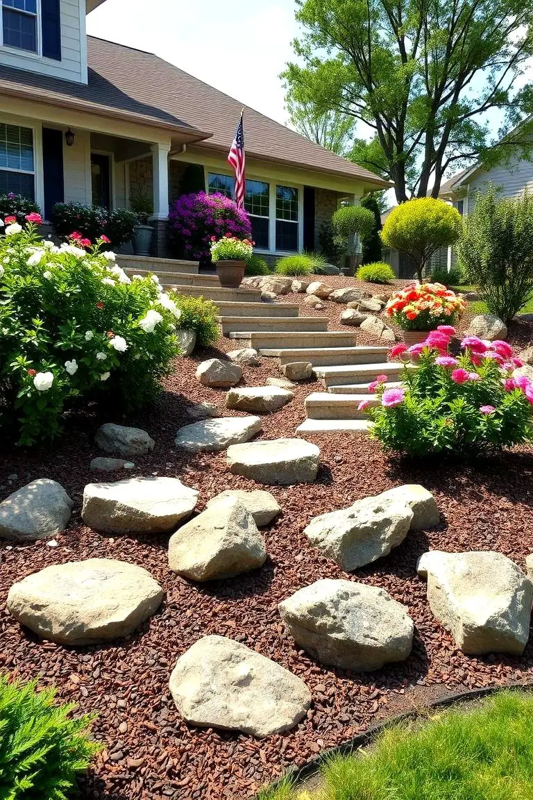 Harmonious Rock and Mulch Mix