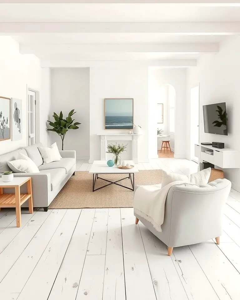 Whitewashed Coastal Style