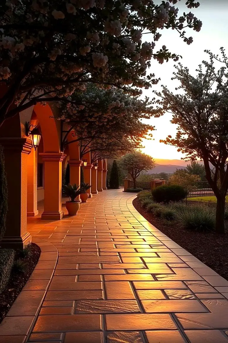 Sunset-Illuminated Walk