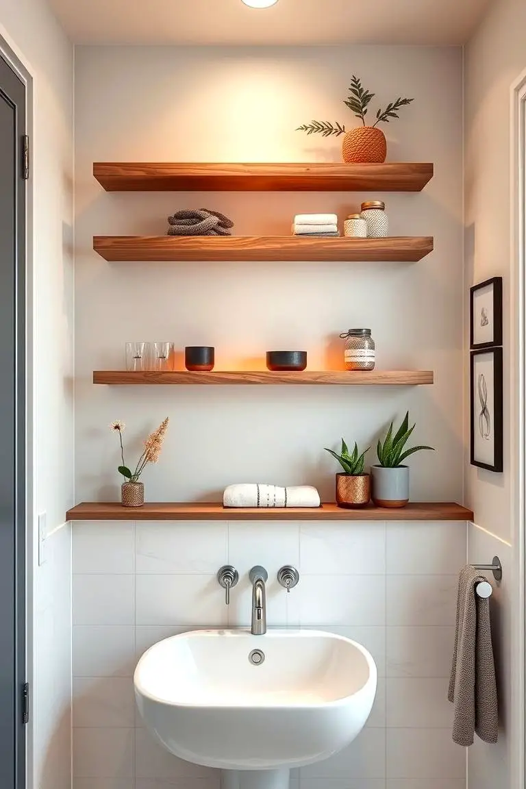 Artistic Floating Shelves