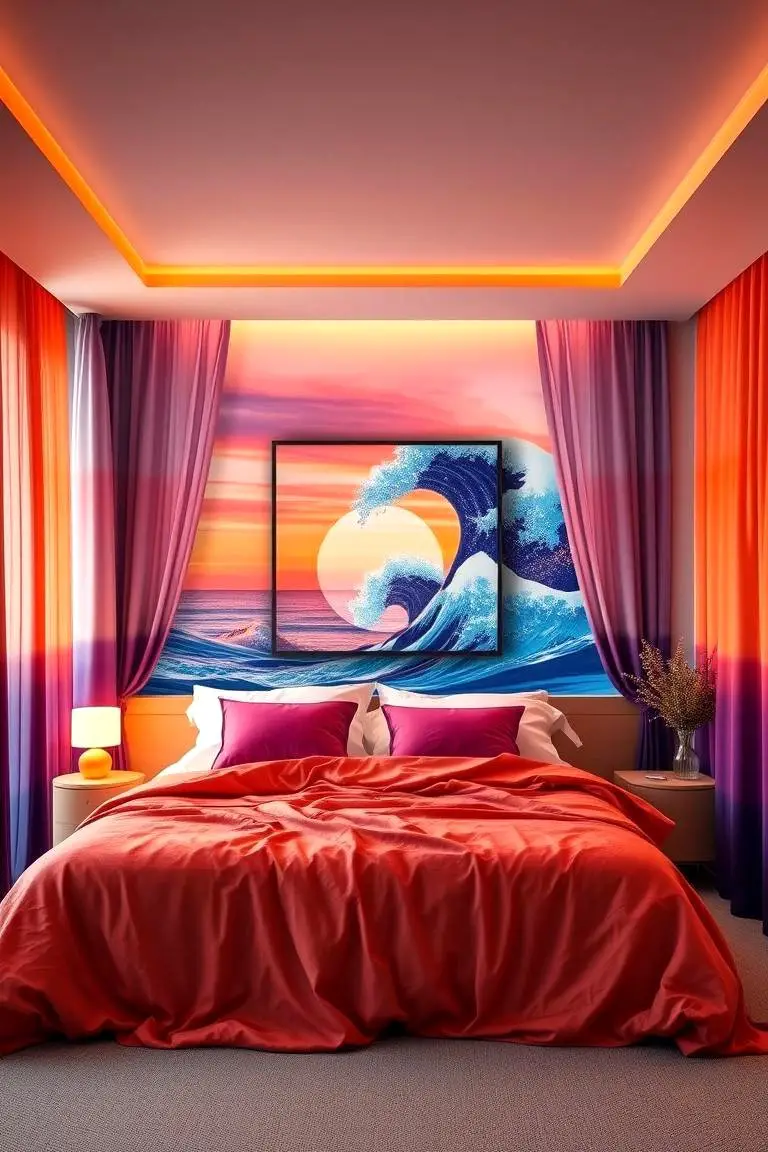 Sunset and Sea-Themed Accents