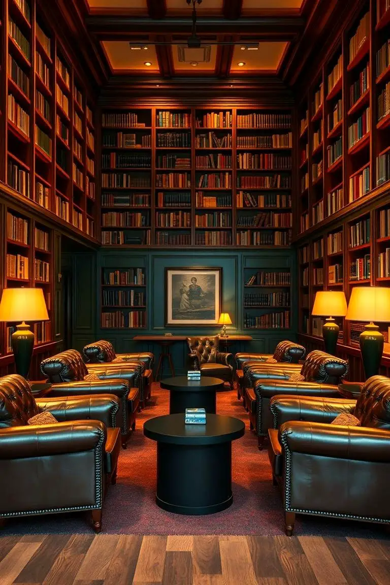 Cozy Library Lounge
