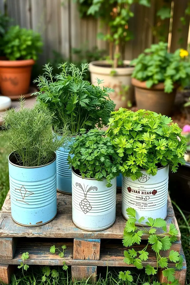 Recycled Pallet Herb Project