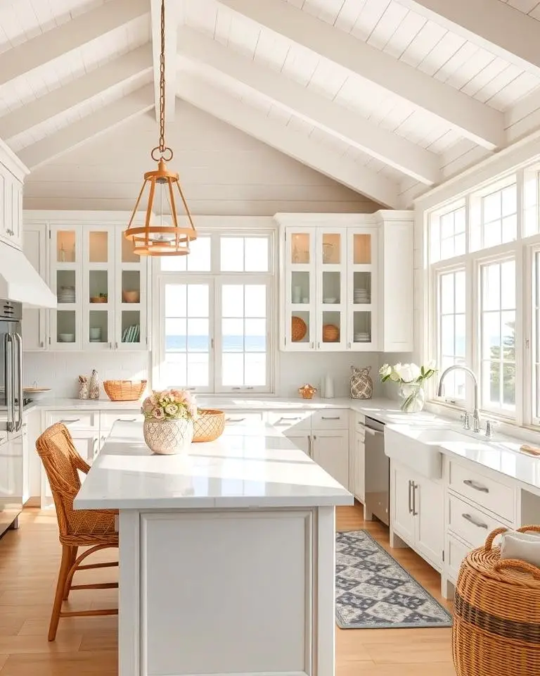 Coastal Sunroom Kitchen
