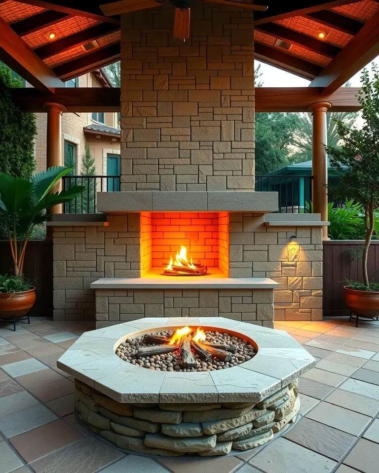 Outdoor Fireplace or Fire Pit
