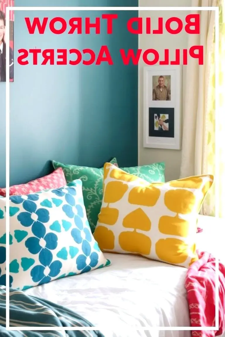 Bold Throw Pillow Accents
