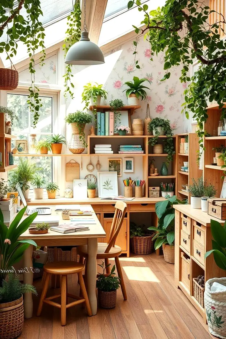Whimsical Garden Craft Room
