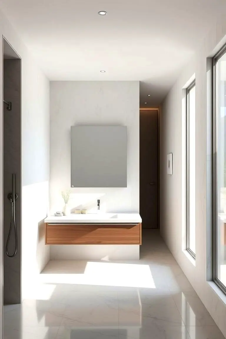 Sleek Floating Vanity Design