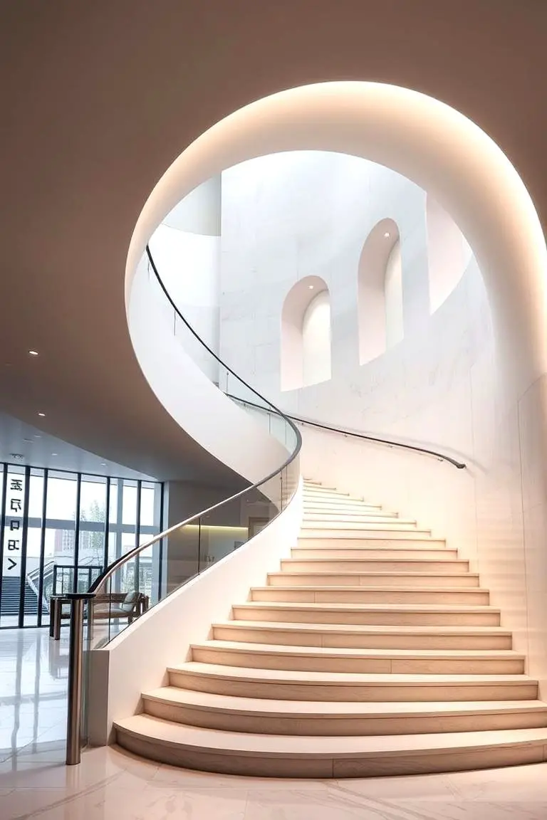Curved Form Staircase