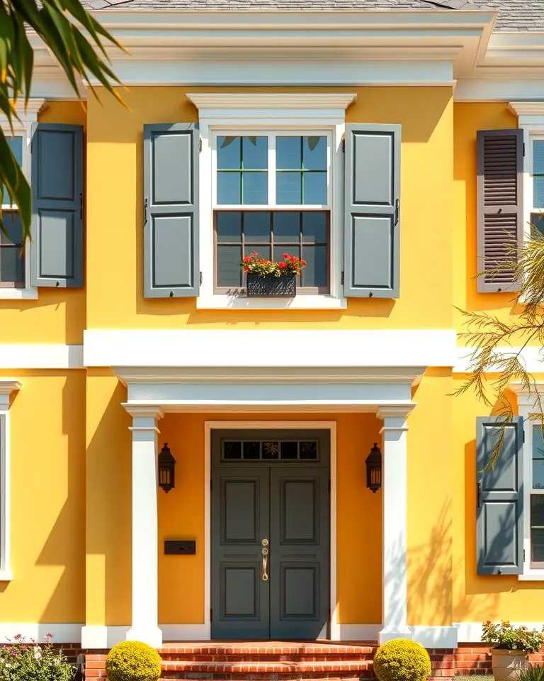 Yellow and Gray Two-Tone Elegance