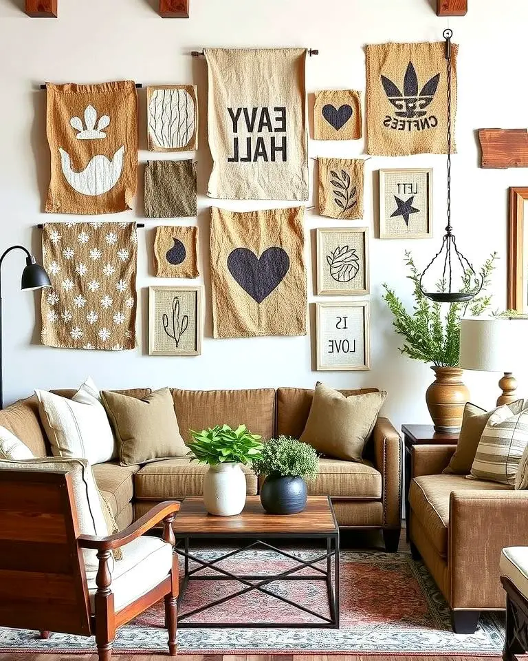 Burlap Wall Art