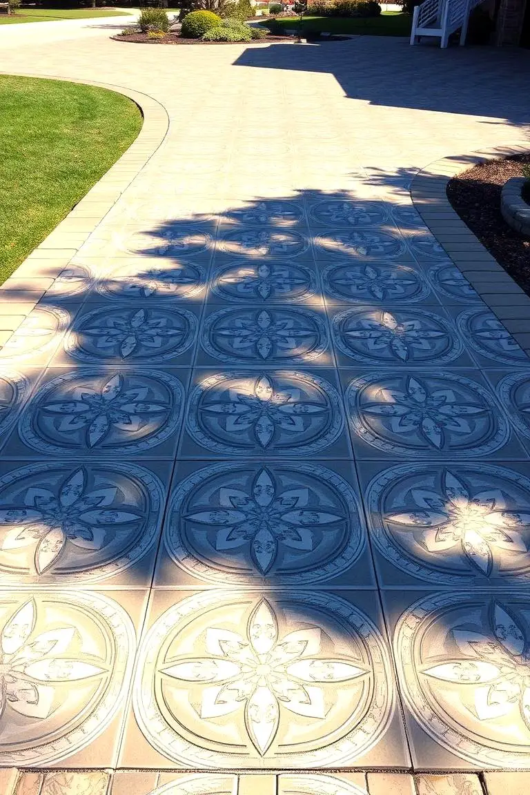 Patterned Concrete Driveway