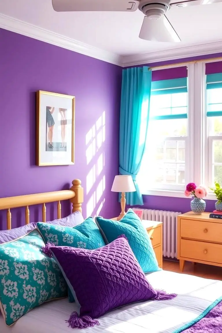 Purple and Teal Color Fusion