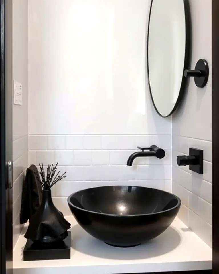 Black Sinks for Bold Contrast