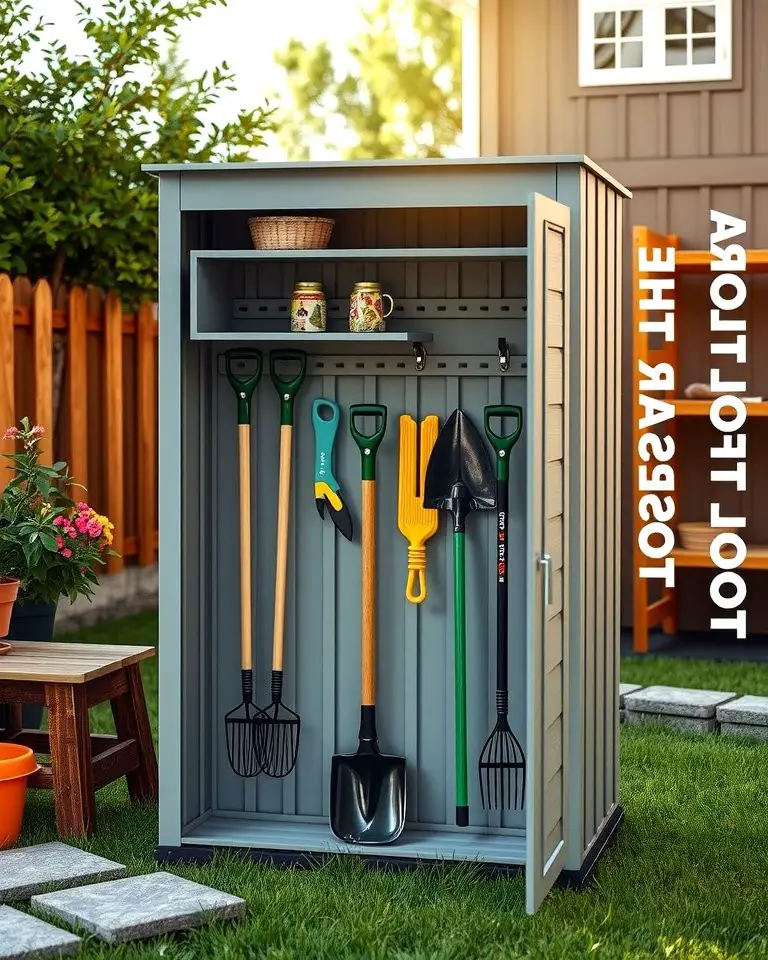 Compact Tool Organizer Shed