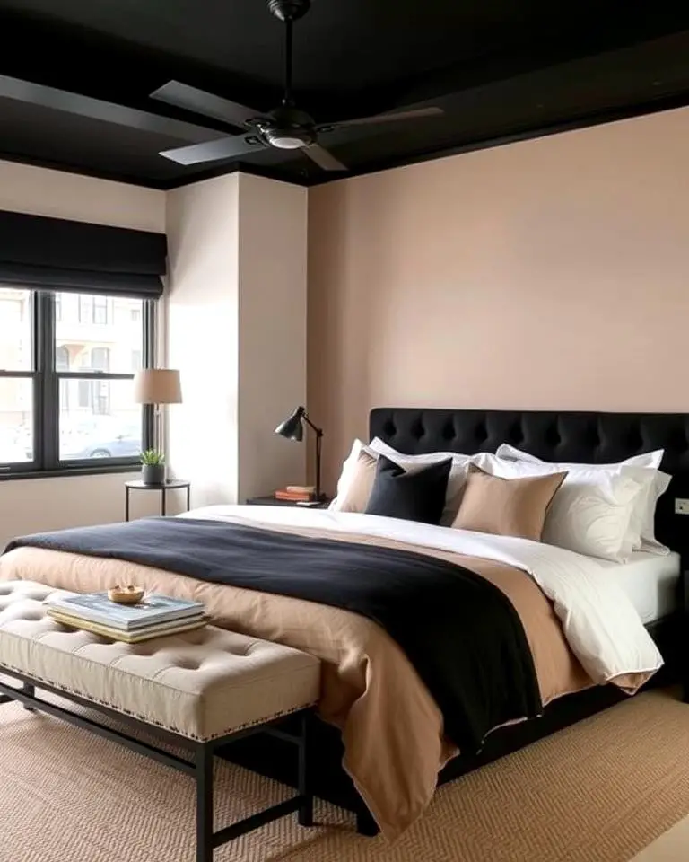 Taupe and Black Contrast