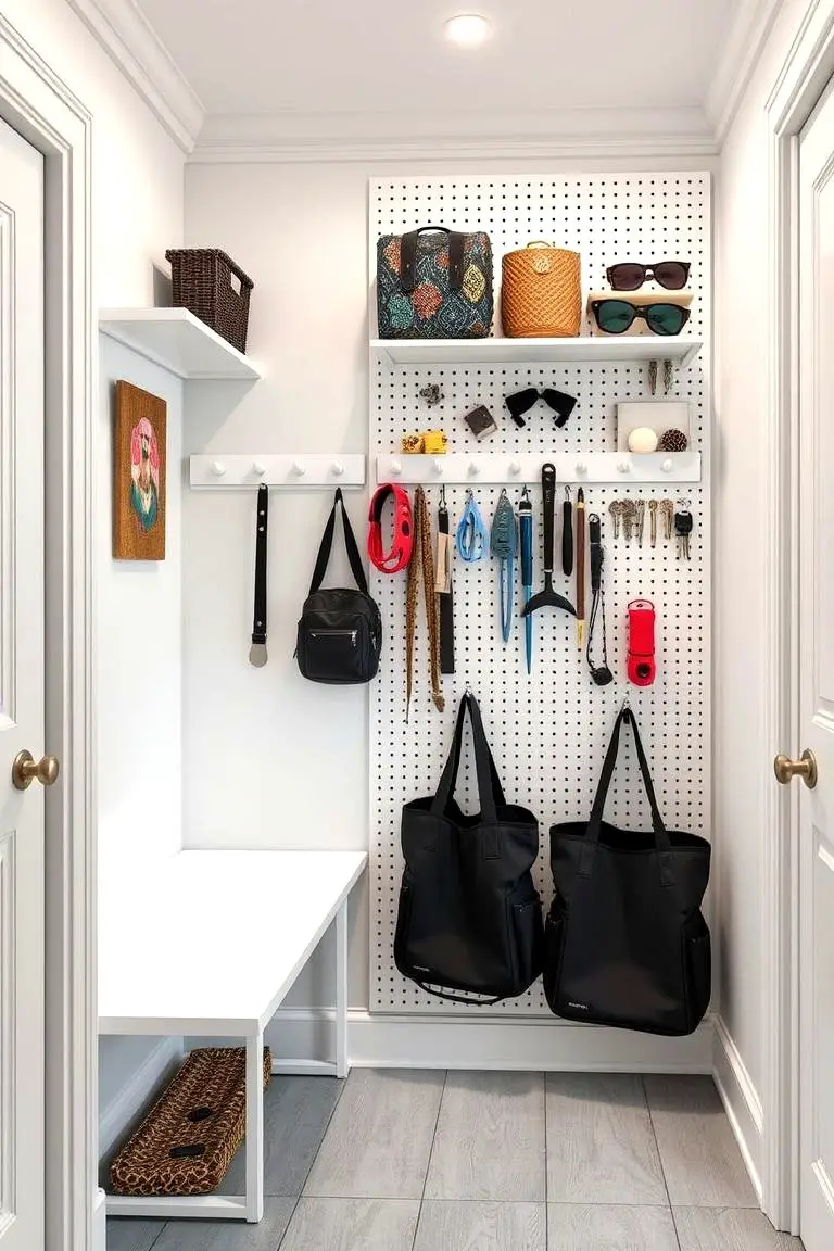 Pegboard Organizer for Efficiency