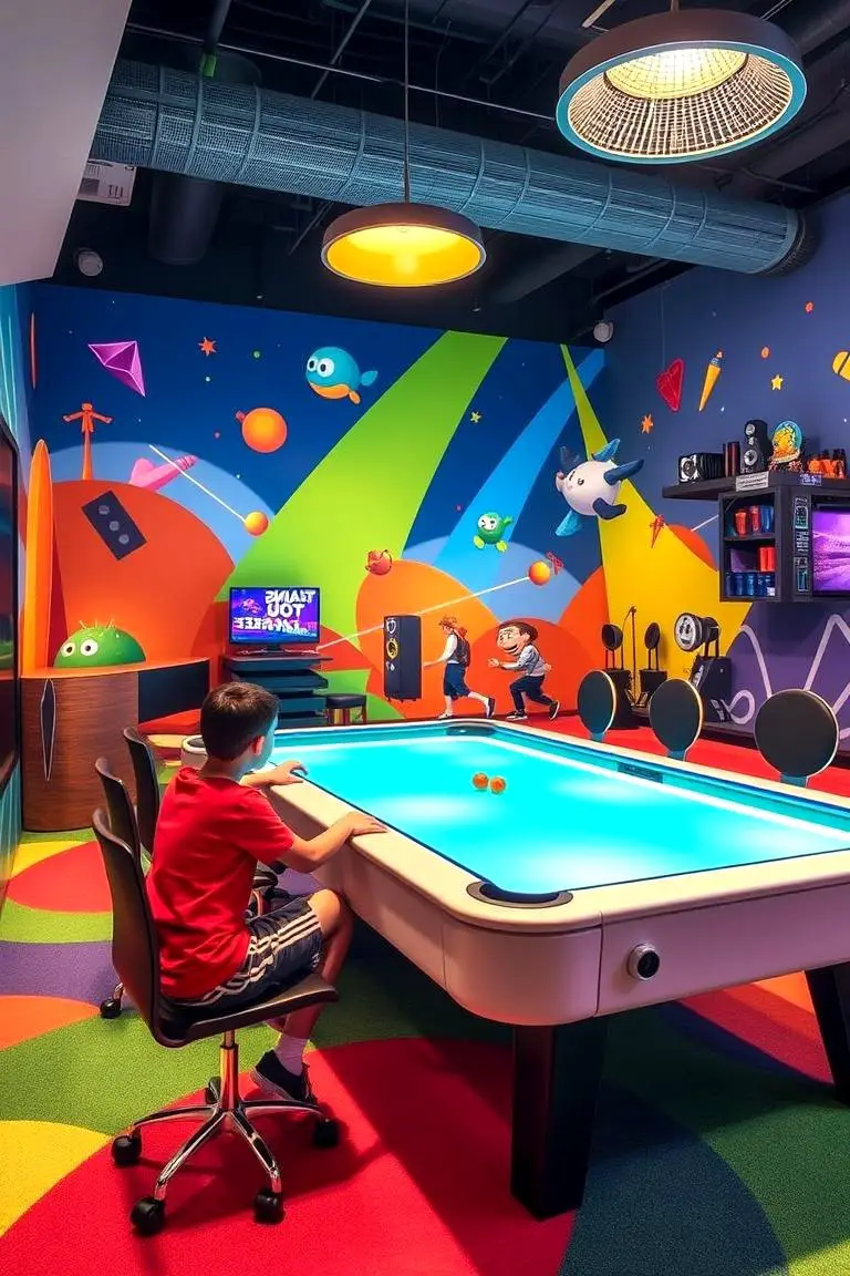 Game Room Dynamic Mural