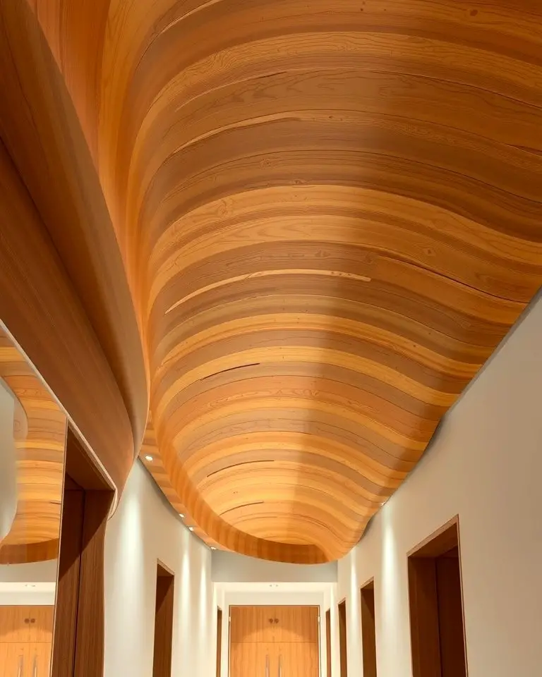 Curved Wooden Ceilings for Unique Architecture