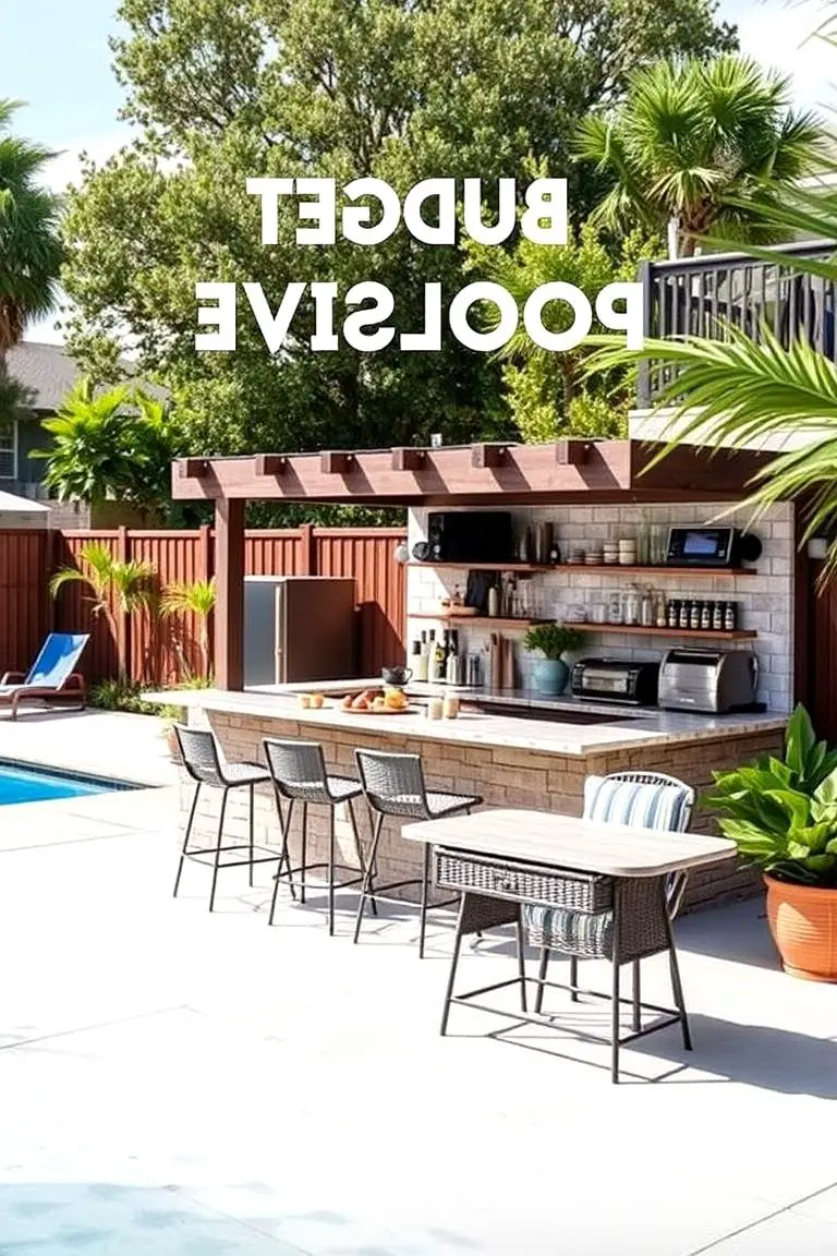 Budget Poolside Bar and Snack Station