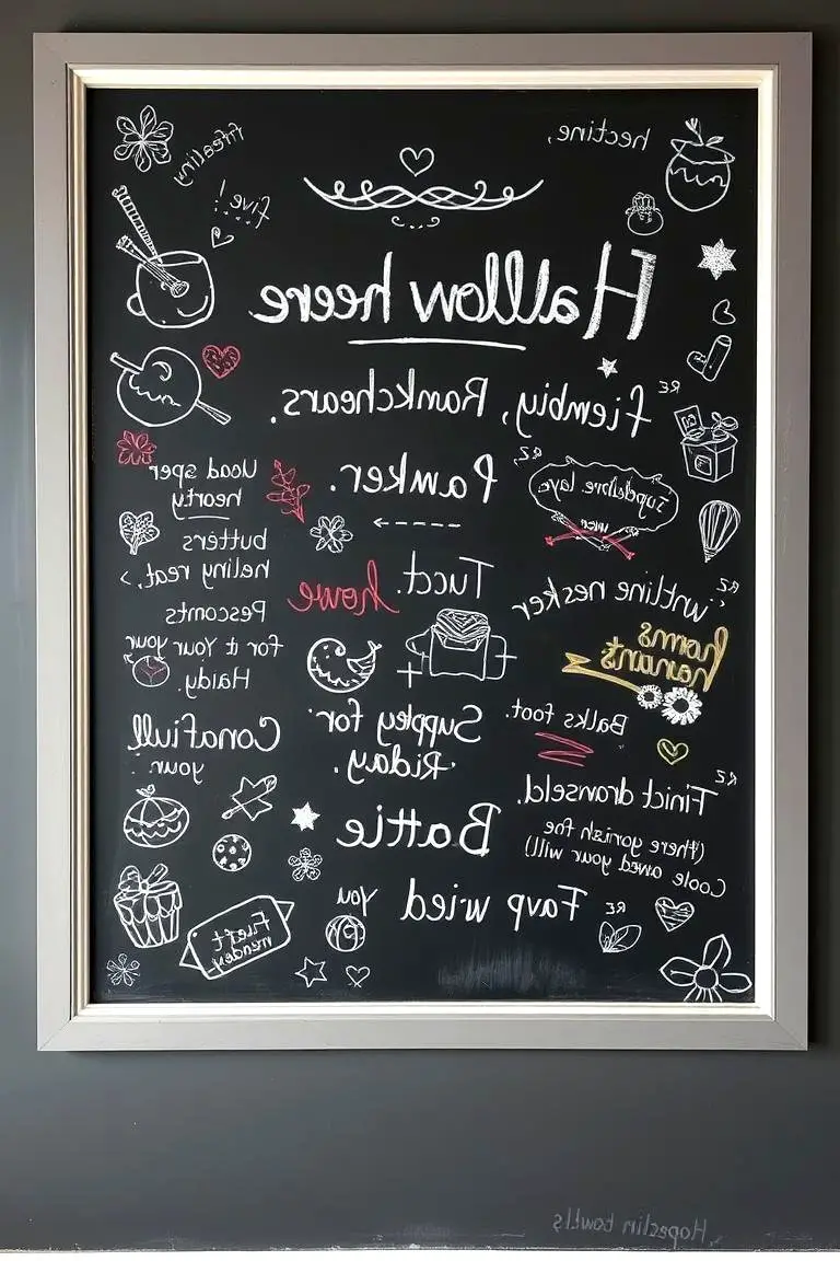 Interactive Chalkboard Wall