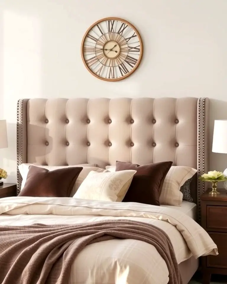 Taupe Upholstered Headboard