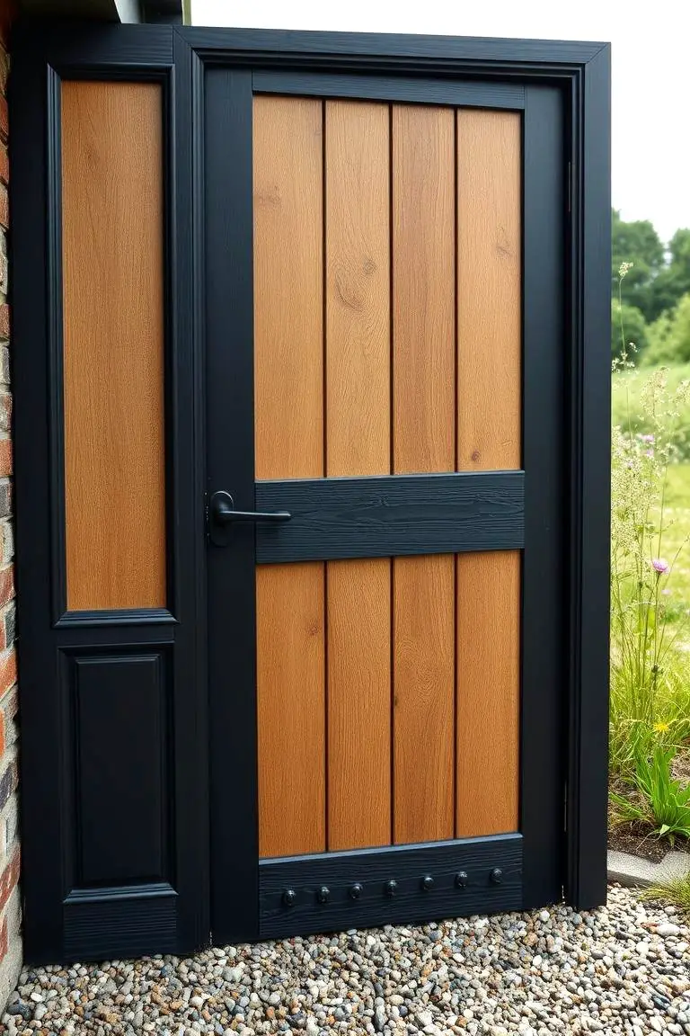 Eco-friendly Black with Reclaimed Wood Accents