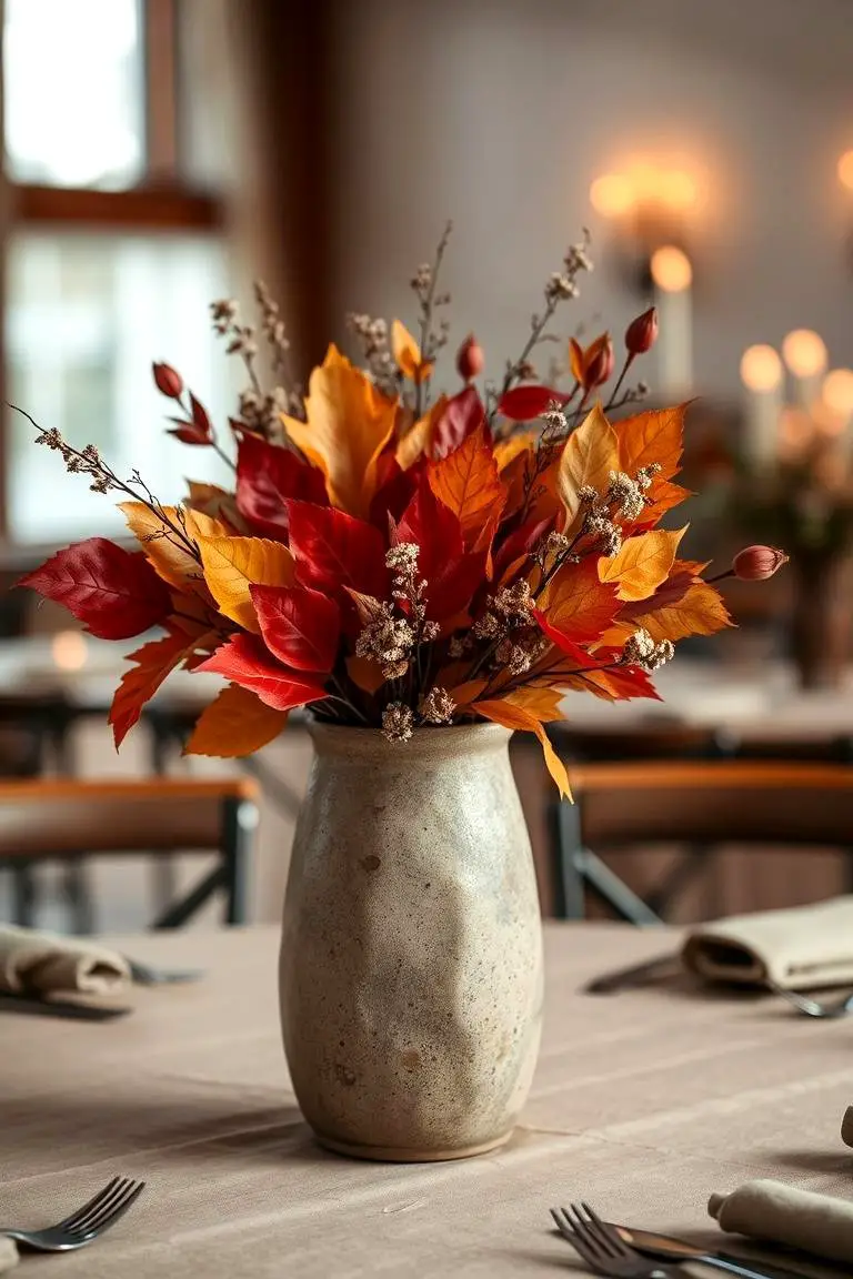 Autumn Leaf Arrangements