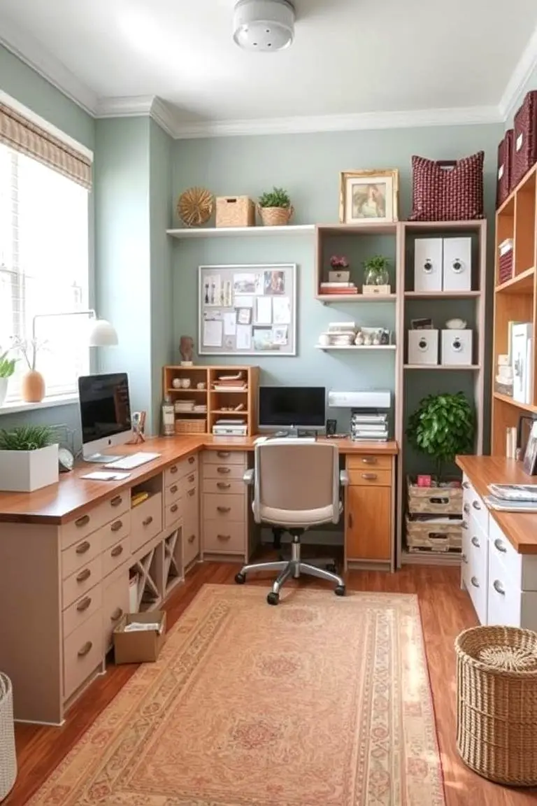 Functional Craft Room with Flair