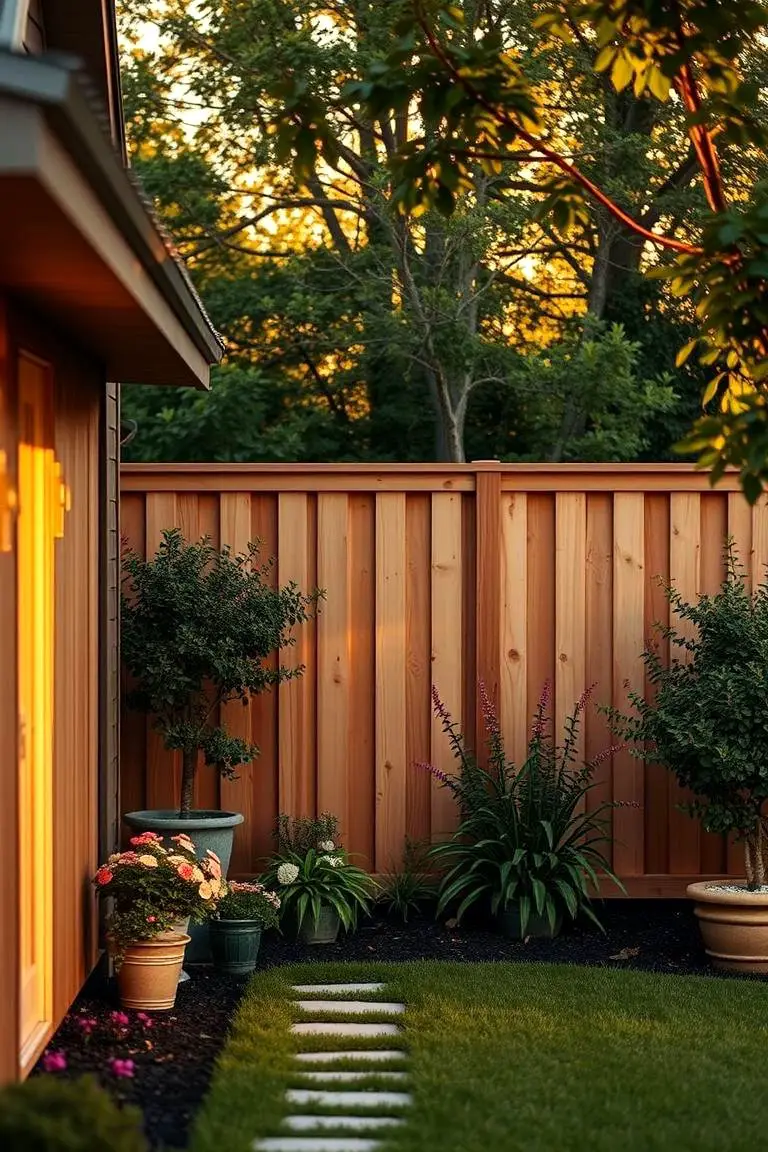 Cedar Backyard Retreat Fence