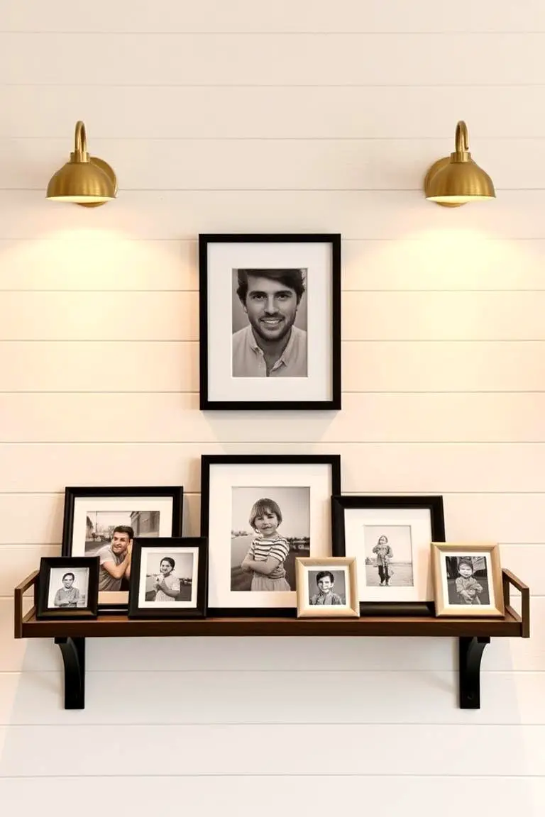 Personalized Photo Display Shelf
