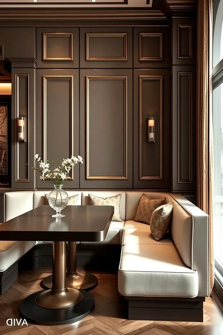 Elegant Dining Banquette