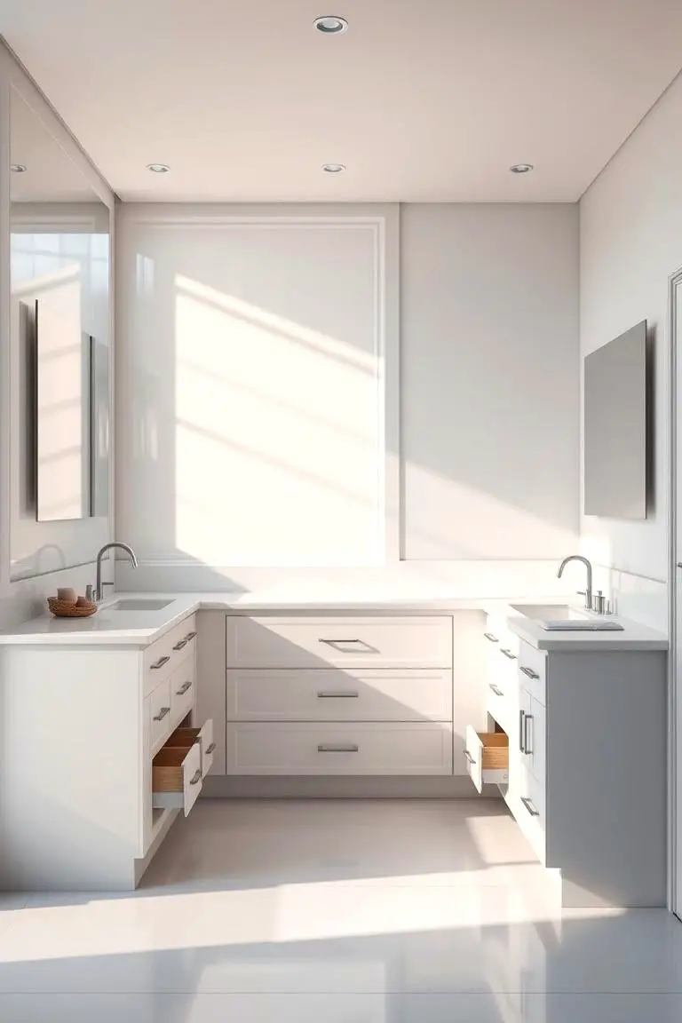 Streamlined Bathroom Island