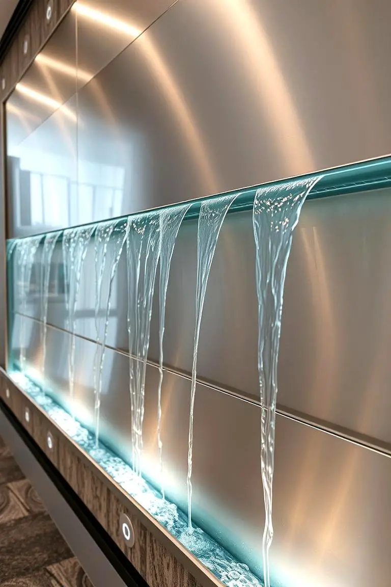 Wall-Mounted Aqua Art