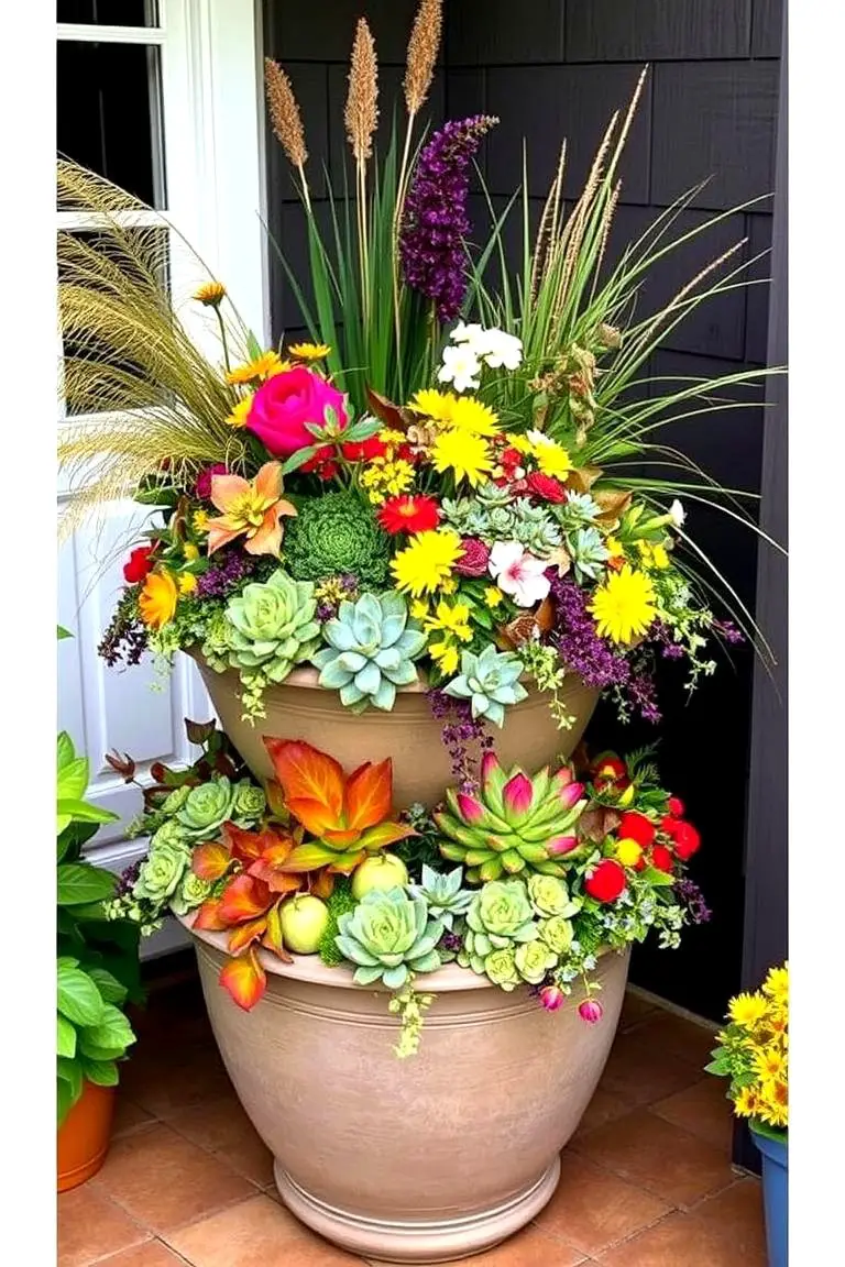 Multi-Tiered Fall Display