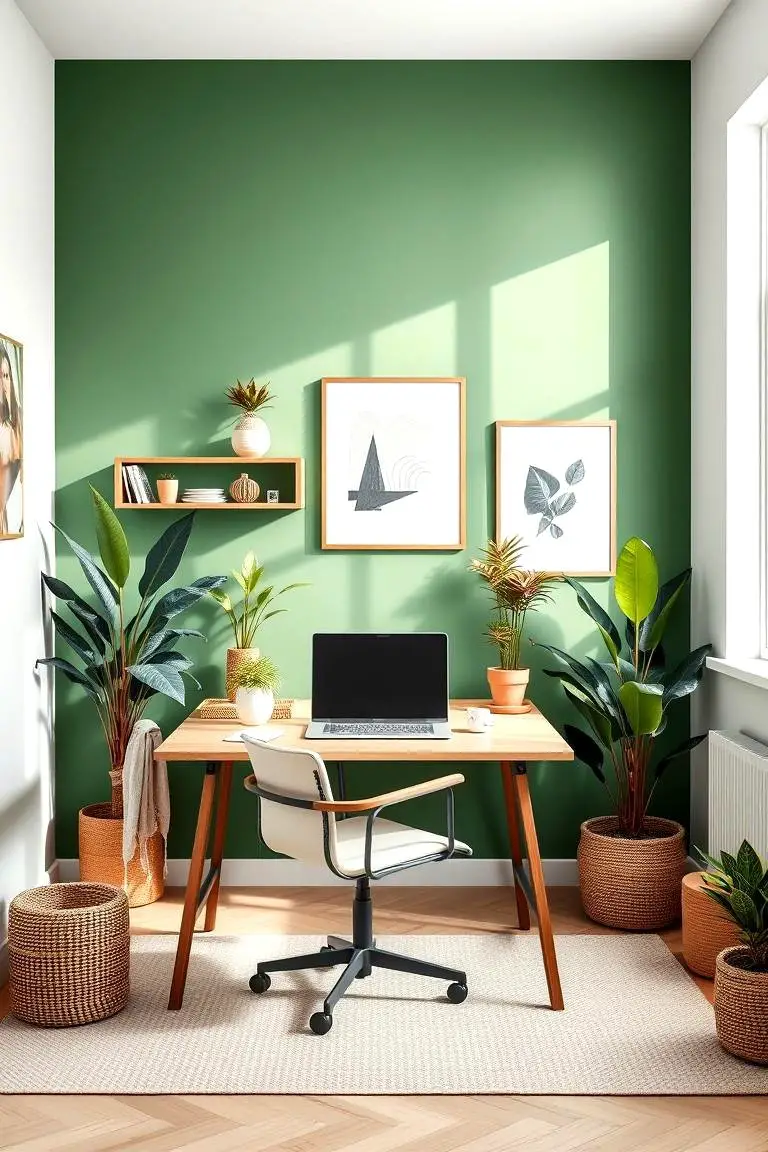 Eco-Chic Office Green Feature