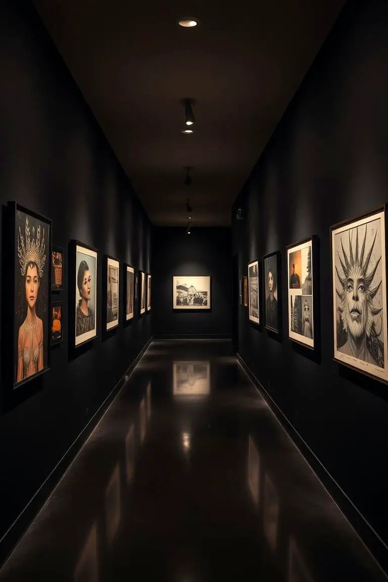 Curated Black Art Displays