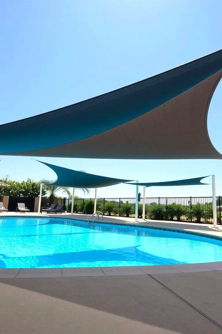 Shade Sails with Poles